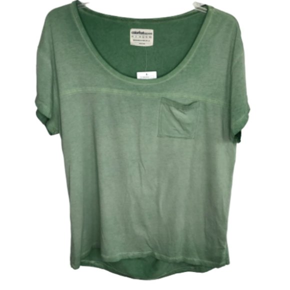 Colorfast Tops Colorfast Apparel Open Back Short Sleeve Shirt Top Poshmark